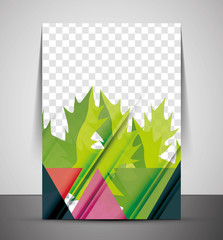 Green Nature Concept Print Template