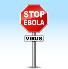 Vector ebola virus sign
