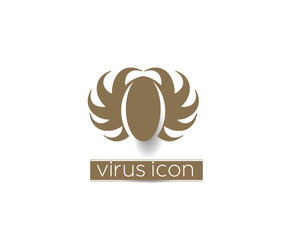 Obraz premium Symbol of antivirus, isolated vector design
