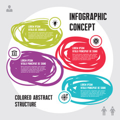 Infographic Business Concept - Abstract Vector Scheme