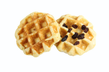 waffle dessert isolated