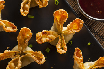 Asian Crab Rangoons with Sweet and Sour Sauce