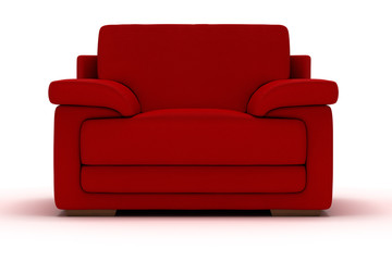 Red Leather Armchair