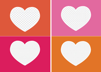 Heart Icon and Hearts symbol lines abstract idea design