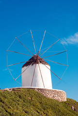 Traditional windmill on Mykonos island, Greece