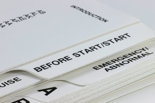 Checkliste eines Businessjets