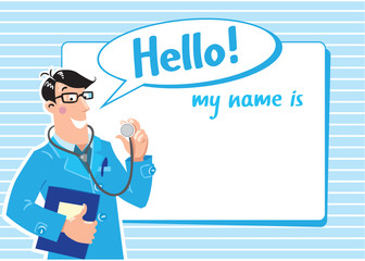 Family doctor. Design template