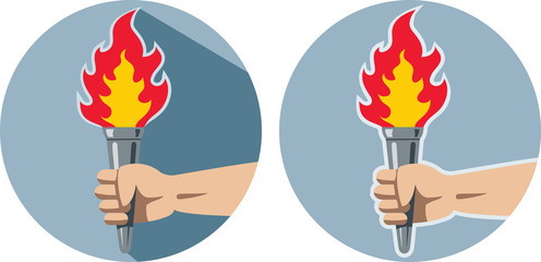 Hand and torch