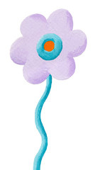 Funny purple flower