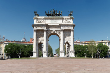 Fototapeta na wymiar Mediolan - Peace Arch