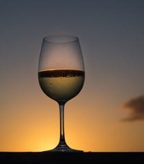 Glass of white wine