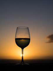 Glass of white wine