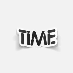 realistic design element: TIME