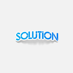 Fototapeta premium realistic design element: solution