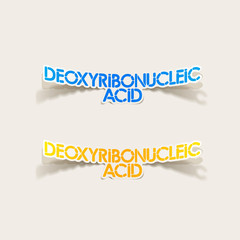 realistic design element: Deoxyribonucleic acid