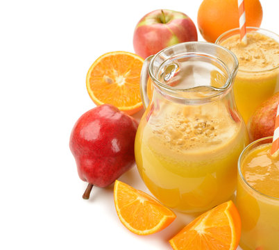 Fresh natural fruit juice