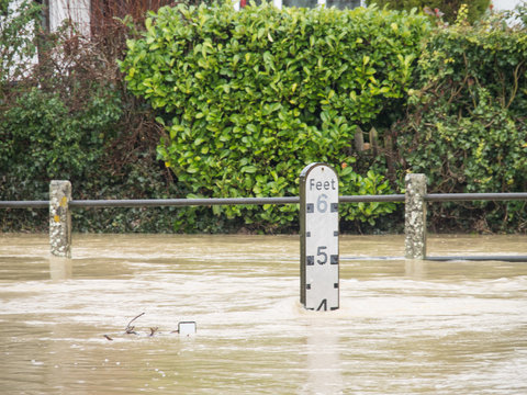 Floods - Clavering Cambridshire England UK