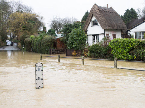 Floods - Clavering Cambridshire England UK