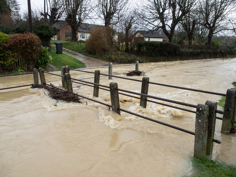 Floods - Clavering Cambridshire England UK