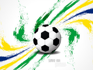 Brazil color theme football background