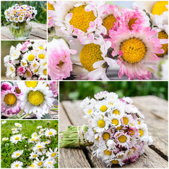Grußkarte: Liebe Grüße mit Gänseblümchen :)