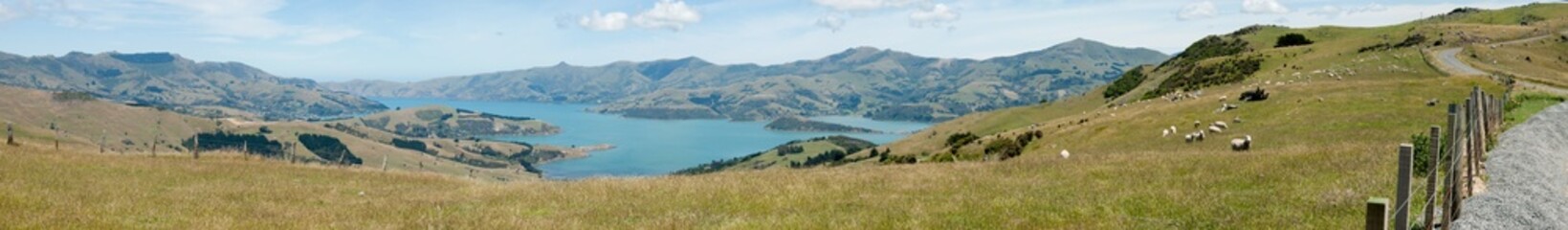 Akaroa Peninsula in New Zealand