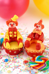 cupcake con pagliaccio