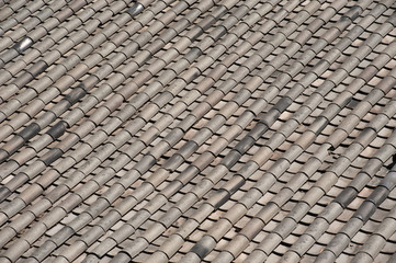 Ceramic on roof texture .