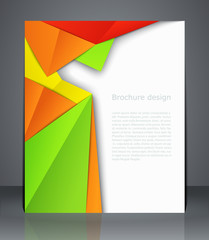Geometric design brochures magazine cover, flyer, or poster