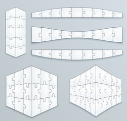 Piece Jigsaw Puzzle Template