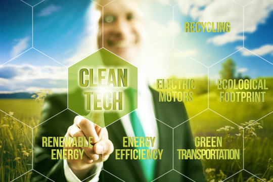 Clean technology business concept