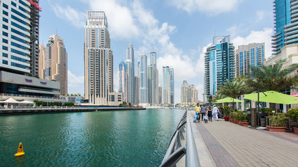 Naklejka premium The Walk of Dubai Marina. 
