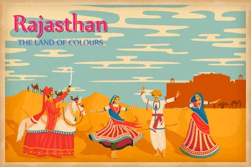 Fotobehang Culture of Rajasthan © stockillustrator