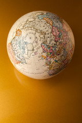 Globe on gold