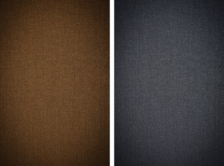 Fototapeta premium Set fabric texture background
