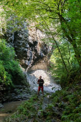 Fototapeta premium The young man smiles close up