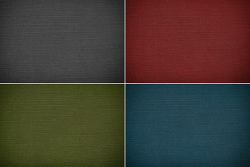 Fototapeta premium Set fabric texture background