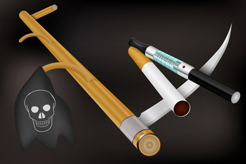 Smoking kills concept