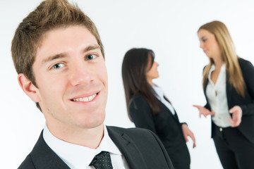 Fototapeta premium Business team standing togetherness