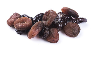 Dried apricots and plums