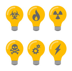 Lightbulb icon set