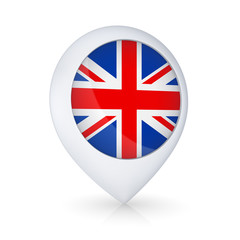 Icon with flag of UK.
