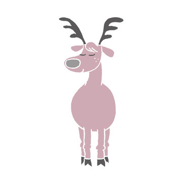 deer cartoon - vector
