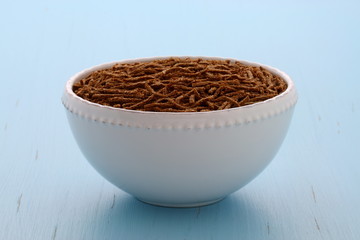 Healthy bran cereal breakfast
