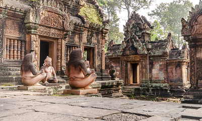 Banteay Srei Temple, Cambodia - obrazy, fototapety, plakaty