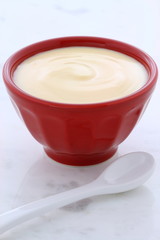 Fresh peach yogurt
