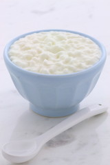 Fresh and healthy cottage cheese