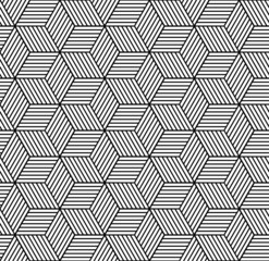 Seamless geometric pattern with cubes