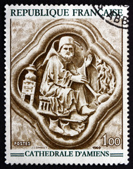 Postage stamp France 1969 February, Bas-relief