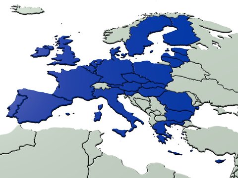 Europ&auml;ische Union blau 1
